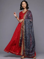 Printed Ready to Wear Lehenga & Blouse With Dupatta-AHBLDULH-COMBO-1022