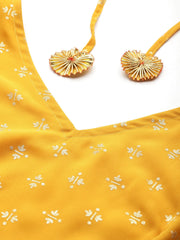 Printed Foil Print Ready to Wear Lehenga & Blouse With Dupatta-AHBLDUSK-COMBO-910