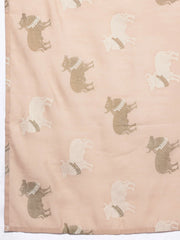 Printed Foil Print Ready to Wear Lehenga & Blouse With Dupatta-AHBLDUSK-COMBO-931