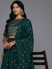 Printed Foil Print Ready to Wear Lehenga & Blouse With Dupatta-AHBLDUSK-COMBO-932