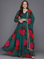 Printed Ready to Wear Lehenga & Blouse With Dupatta-AHBLLHDU-COMBO-1032