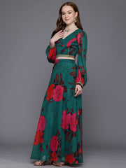 Printed Ready to Wear Lehenga & Blouse With Dupatta-AHBLLHDU-COMBO-1032