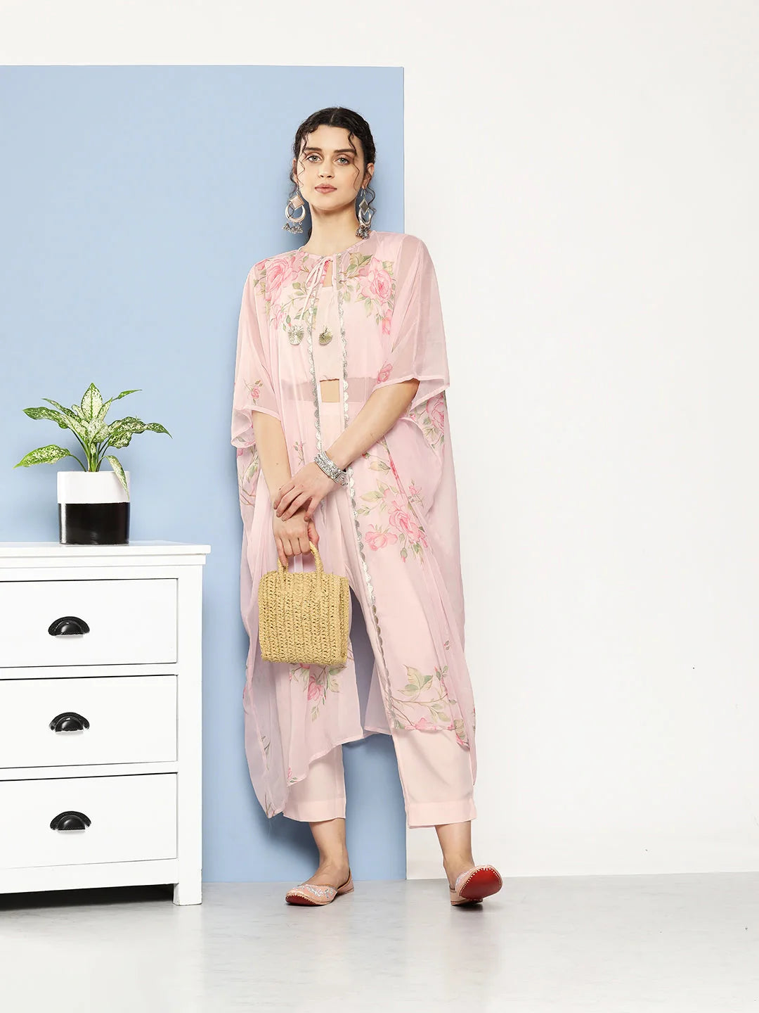 Solid Crepe Co-ords with Shrug | Women's Two Piece Sets