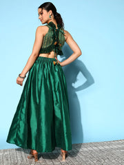 Green & Gold-Toned Printed Co-ords-AHBLPZ-COMBO-626-FF