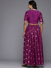 Printed Foil Print Ready to Wear Lehenga & Blouse With Dupatta-AHBLSK-COMBO-981