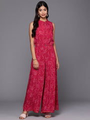 Women Printed Top with Palazzos-AHCTPZ-COMBO-854