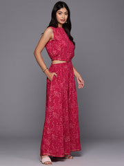 Women Printed Top with Palazzos-AHCTPZ-COMBO-854