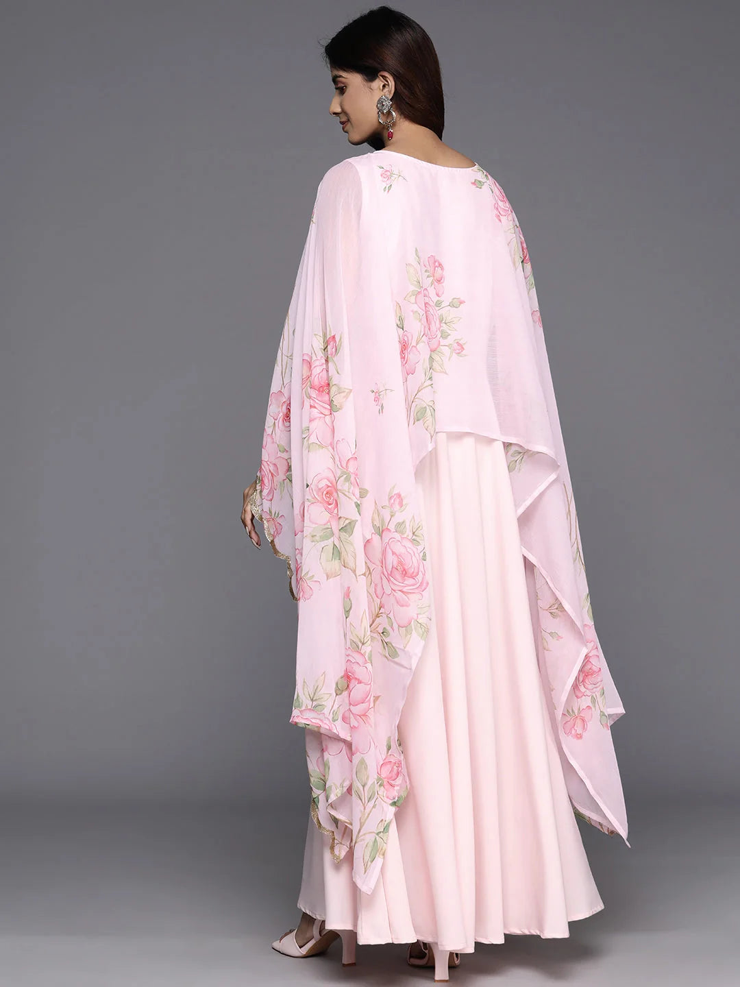 Floral Printed Maxi Gown: Shop Indian Dresses Online Now!