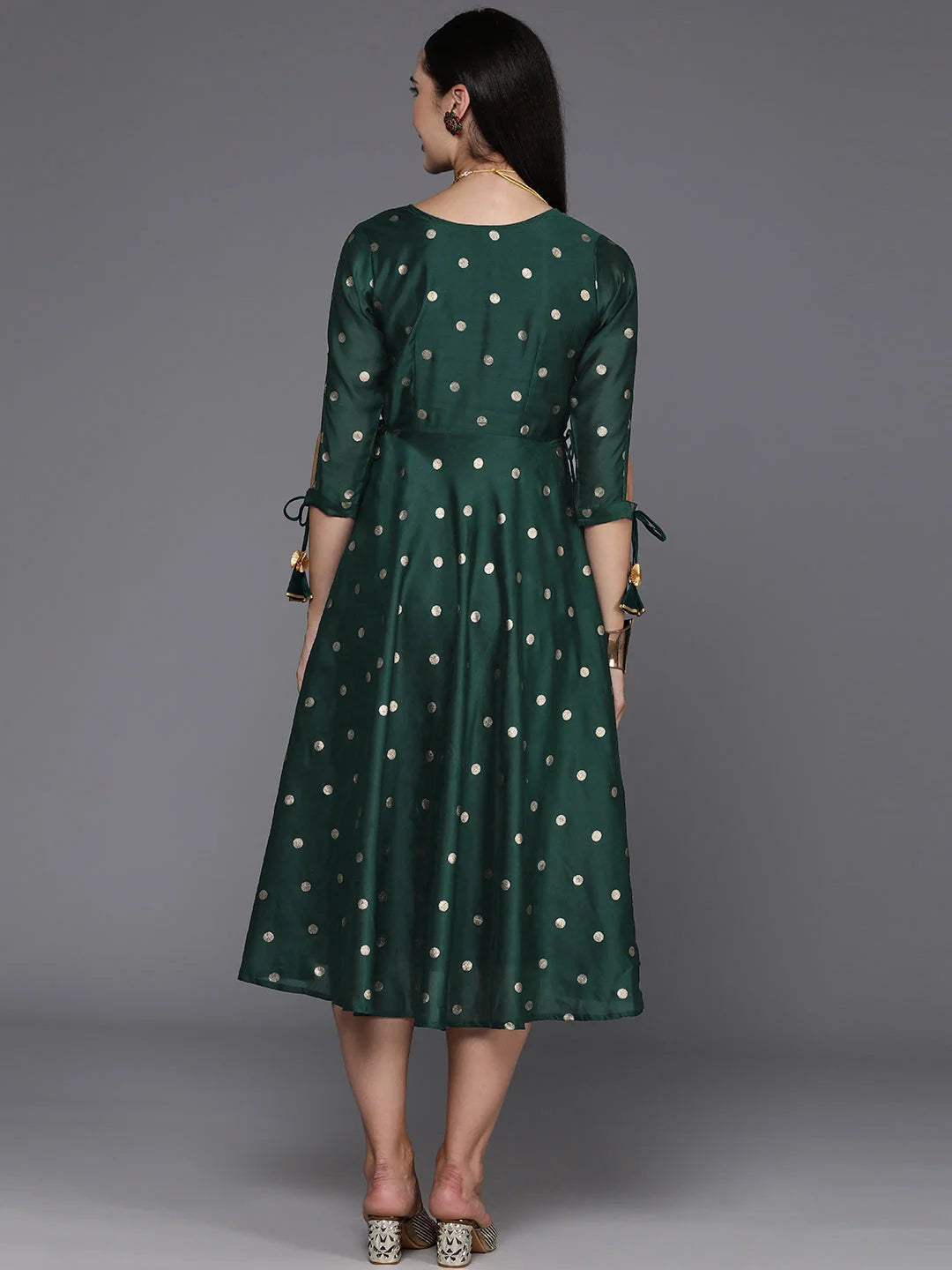 Polka Dot Midi Dress | Women's Western Wear - [Brand]