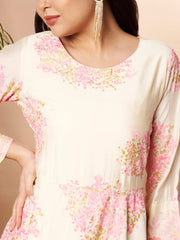 Women's Off WhiteTraditional Wear Ethnic Dress-AHEDCHKHGP-275