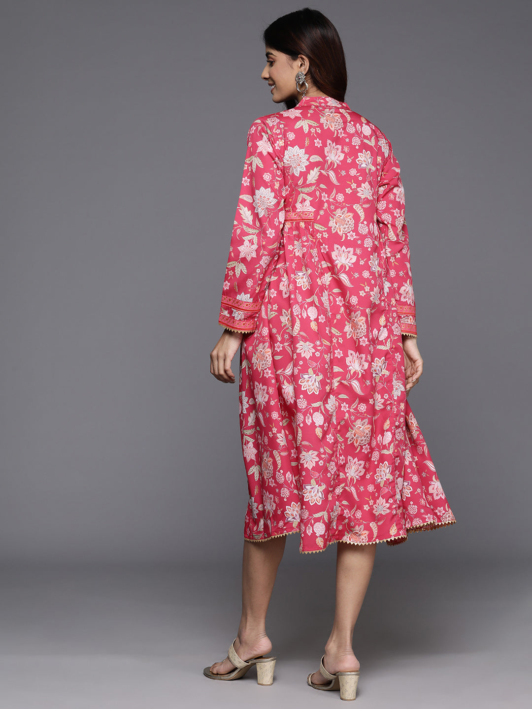 Floral Print Crepe Dress | Indian Dresses Online