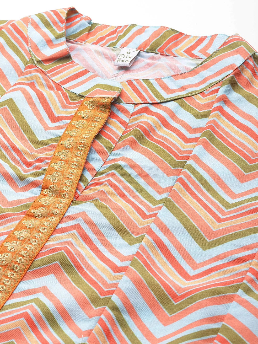 Chevron Midi Dress - Women's Western Wear Online India