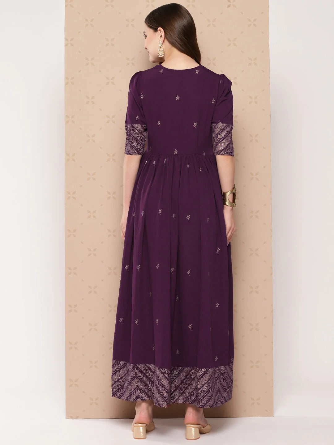 Printed Empire Dress - Shop Indian Dresses Online