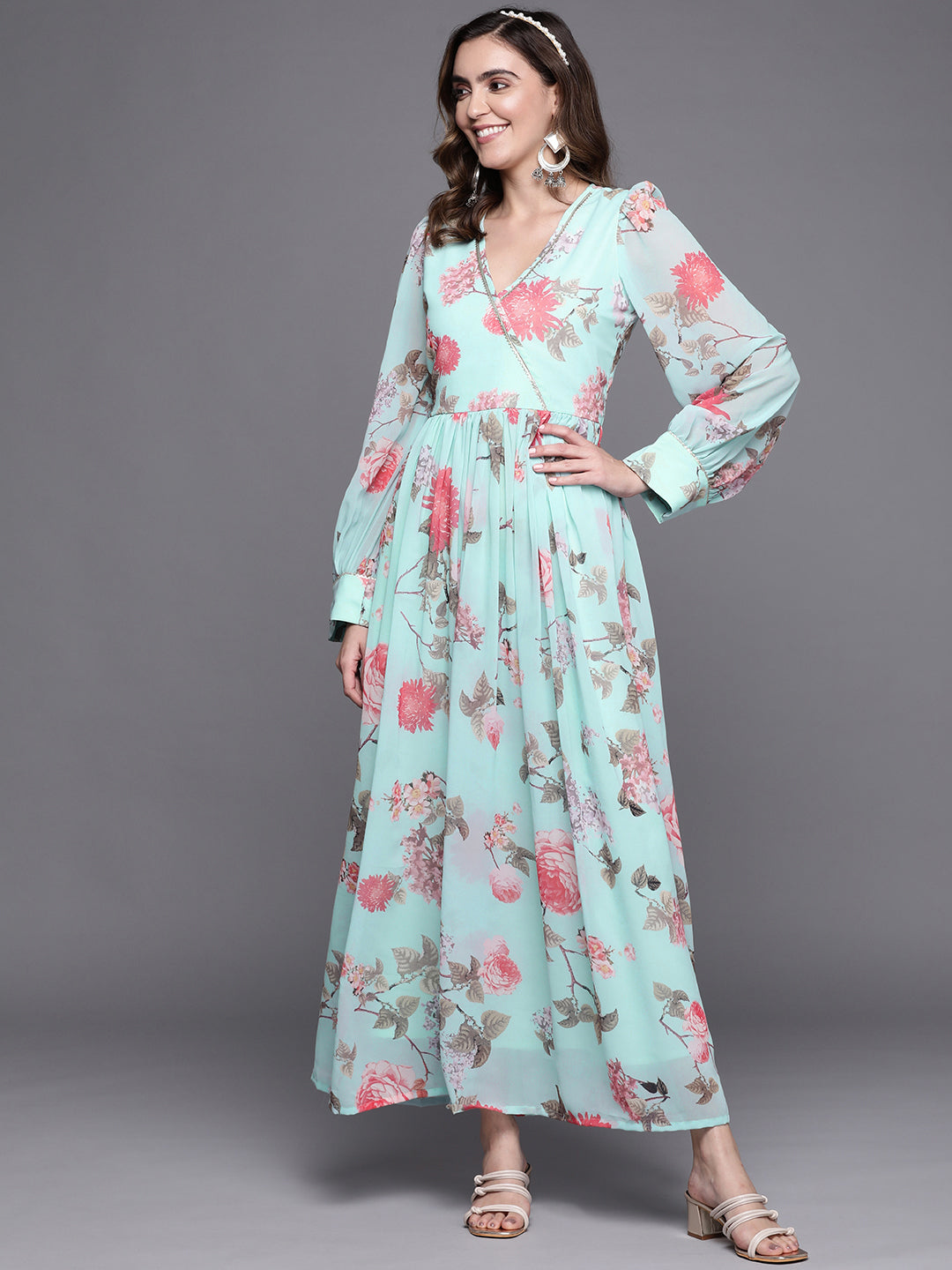 Floral Maxi Dress | Women's Indian Dresses Online