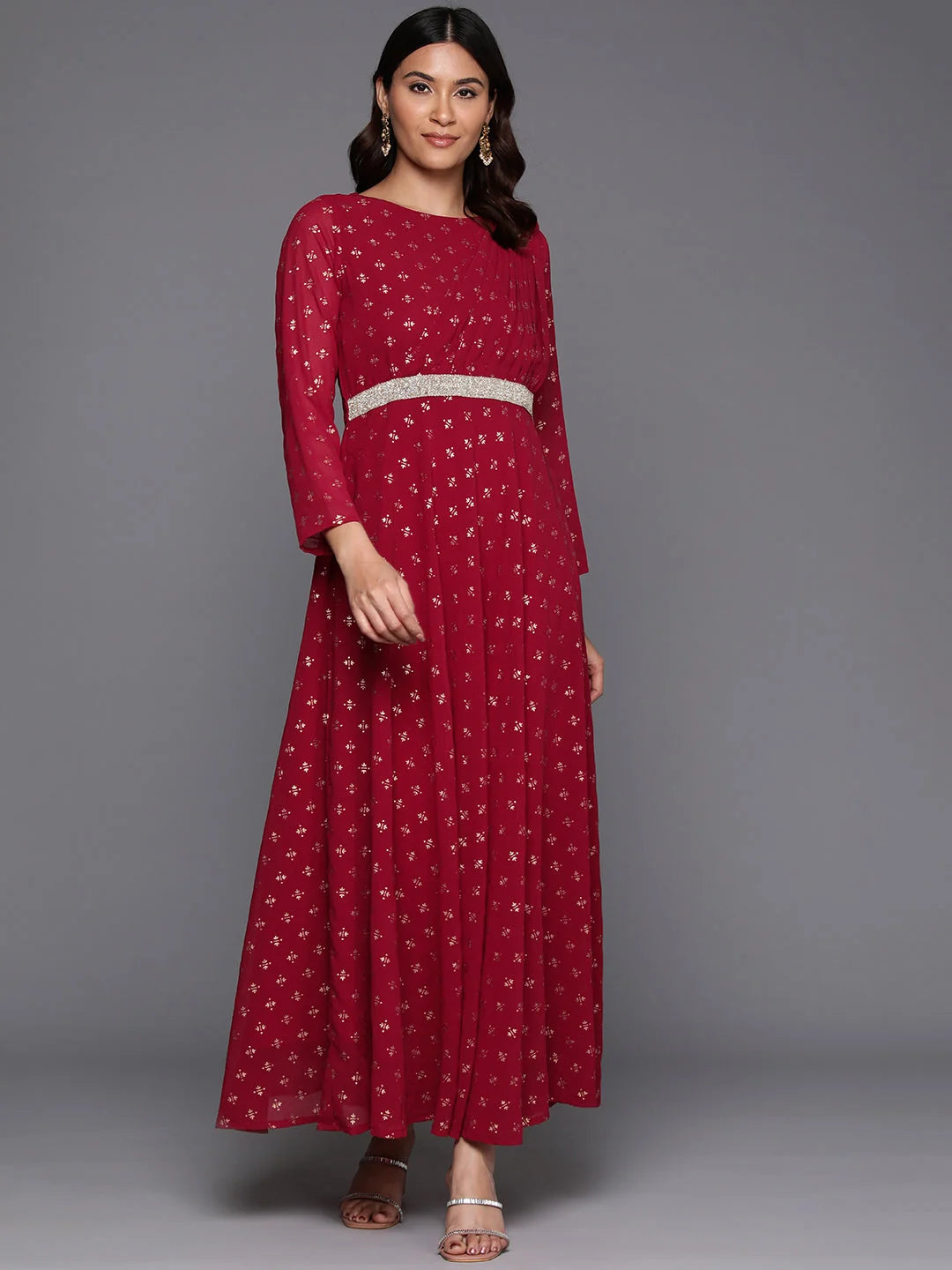 Ethnic Printed Maxi Dress - Shop Indian Dresses Online