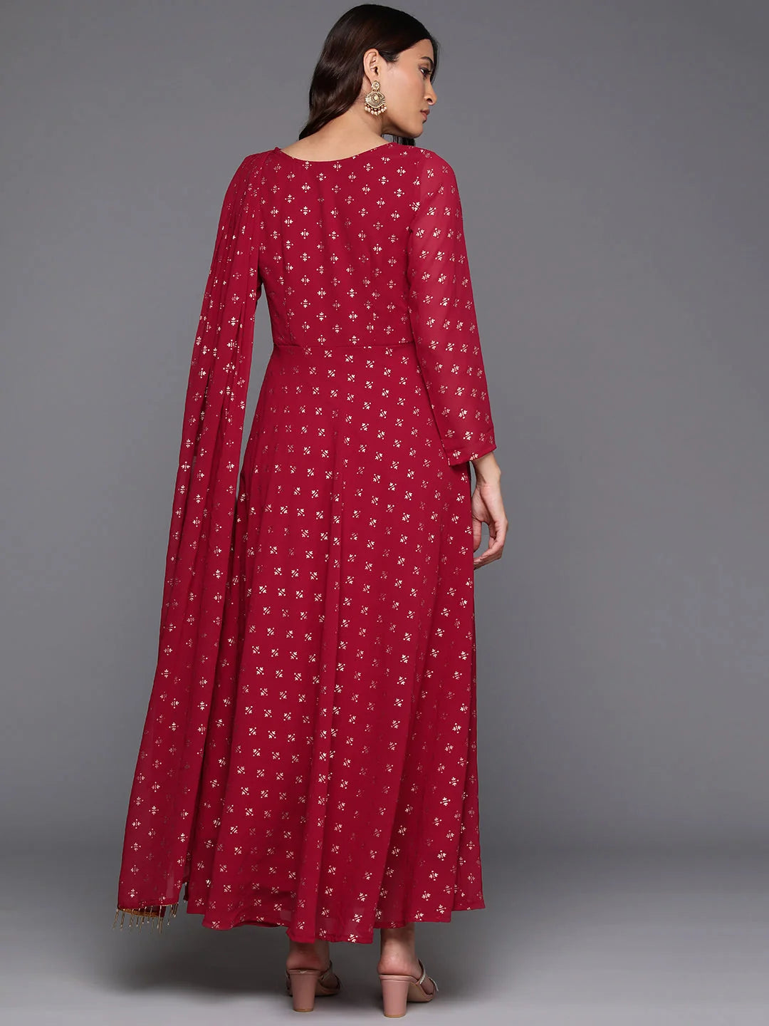 Ethnic Printed Maxi Dress - Shop Indian Dresses Online
