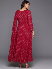 Women Ethnic Motifs Printed A-line Maxi Dress-AHEDGRFP-239