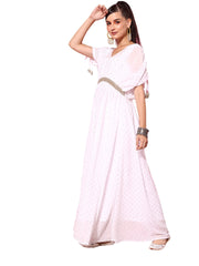 Geometric Printed Maxi Ethnic Dress-AHEDGRGL-210-FF