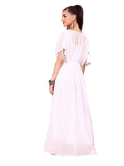 Geometric Printed Maxi Ethnic Dress-AHEDGRGL-210-FF