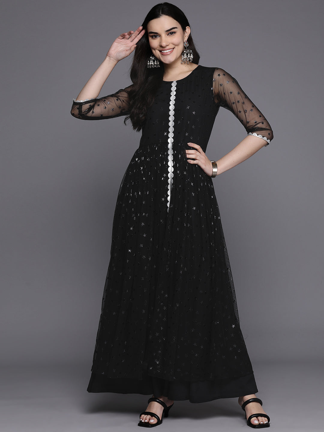 Printed Maxi Dress | Conversational Print Indian Dresses Online