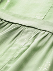 Women's Green Fusion Ethnic Dress - AHEDRYGP-267-DS