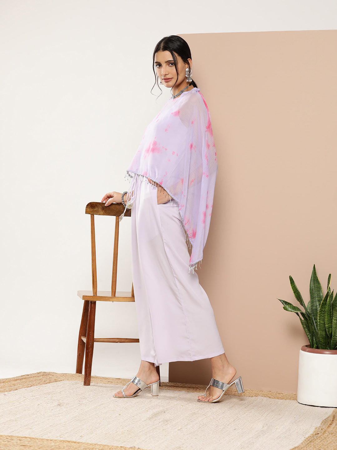 Lavender Printed Jumpsuit: Casual Women's One-Piece Outfits