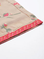 Tan Floral Printed Basic Jumpsuit-AHJSCHPG-959-FF