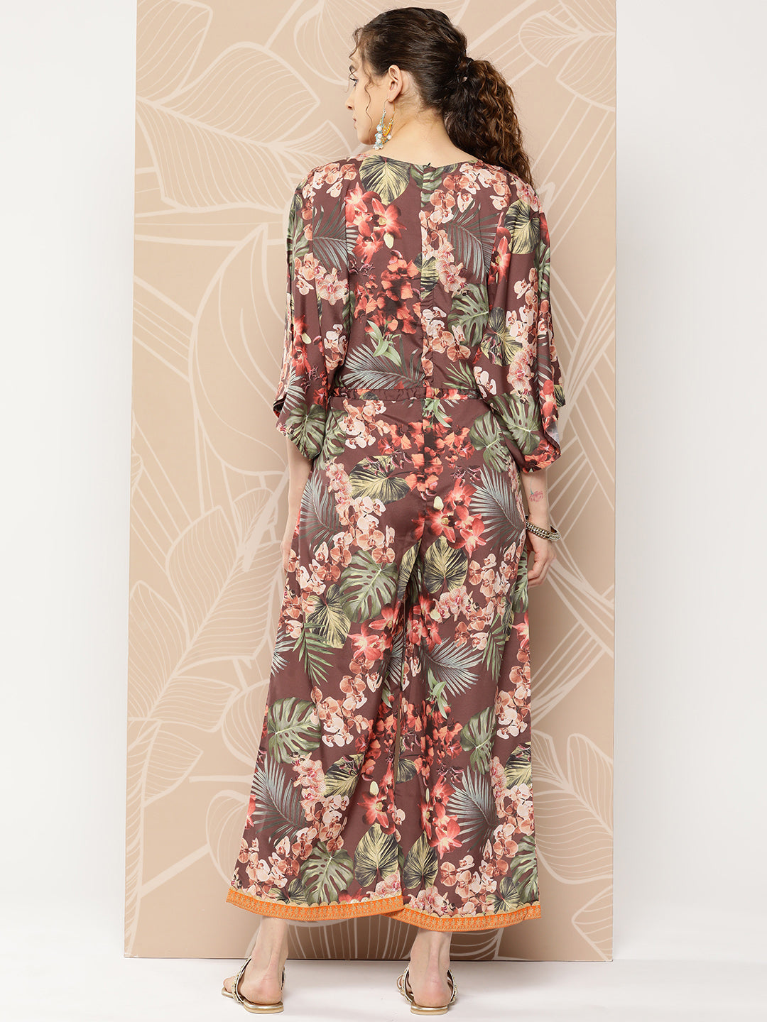 Printed Waist Tie-Ups Jumpsuit | Casual Jumpsuits for Women