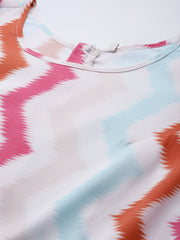 White & Pink Zig Zag Striped Printed Jumpsuit-AHJSCRDP-978-FF