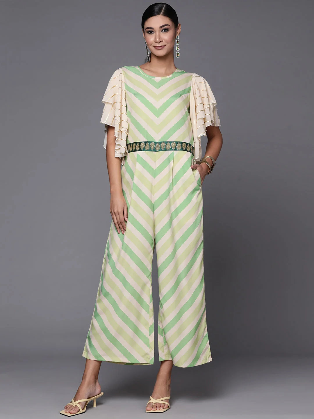 Chevron Print Jumpsuit | Trendy Women's One-Piece Outfits