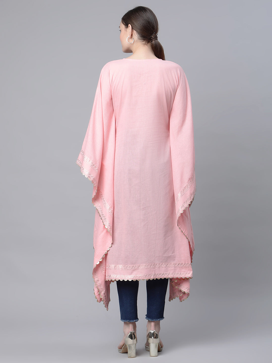 Pink Cotton Kaftan Dress: Stylish Kaftans for Women Online