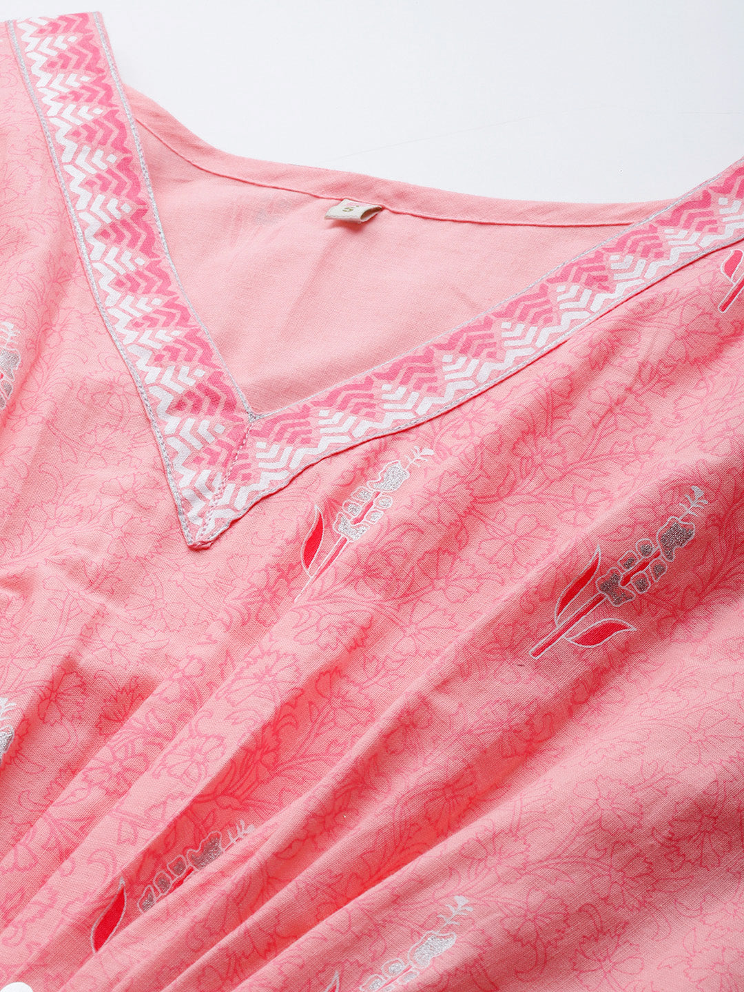 Pink Ethnic Print Kaftan: Stylish Kaftans for Women