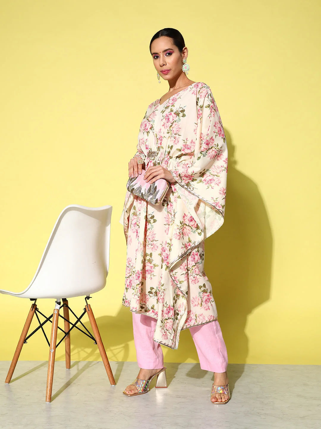 Floral Kaftan Kurta for Women | Designer Indian Kurtas