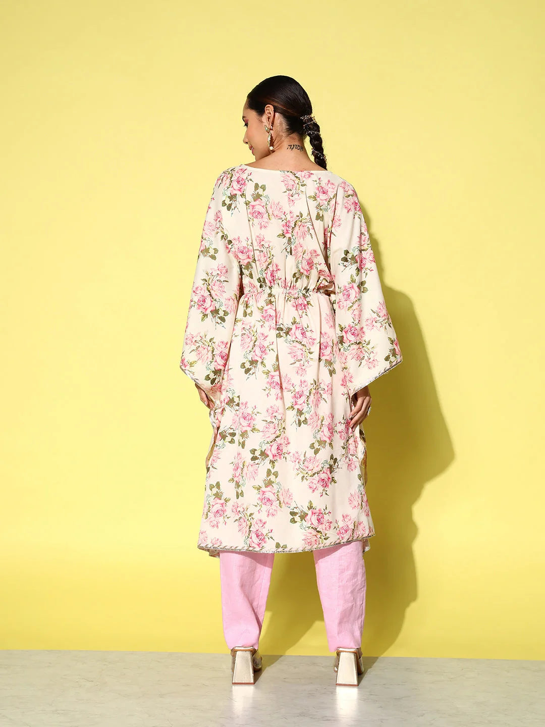 Floral Kaftan Kurta for Women | Designer Indian Kurtas