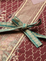 Maroon Floral Printed Kaftan Kurta-AHKFGRDPFP-6052-FF