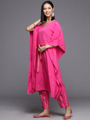 Women Floral Printed Regular Kurta with Trousers-AHKFPZBT-COMBO-851