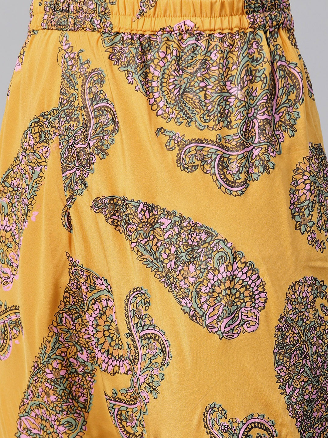 Paisley Print Kurta with Churidar | Women's Indian Kurta Sets