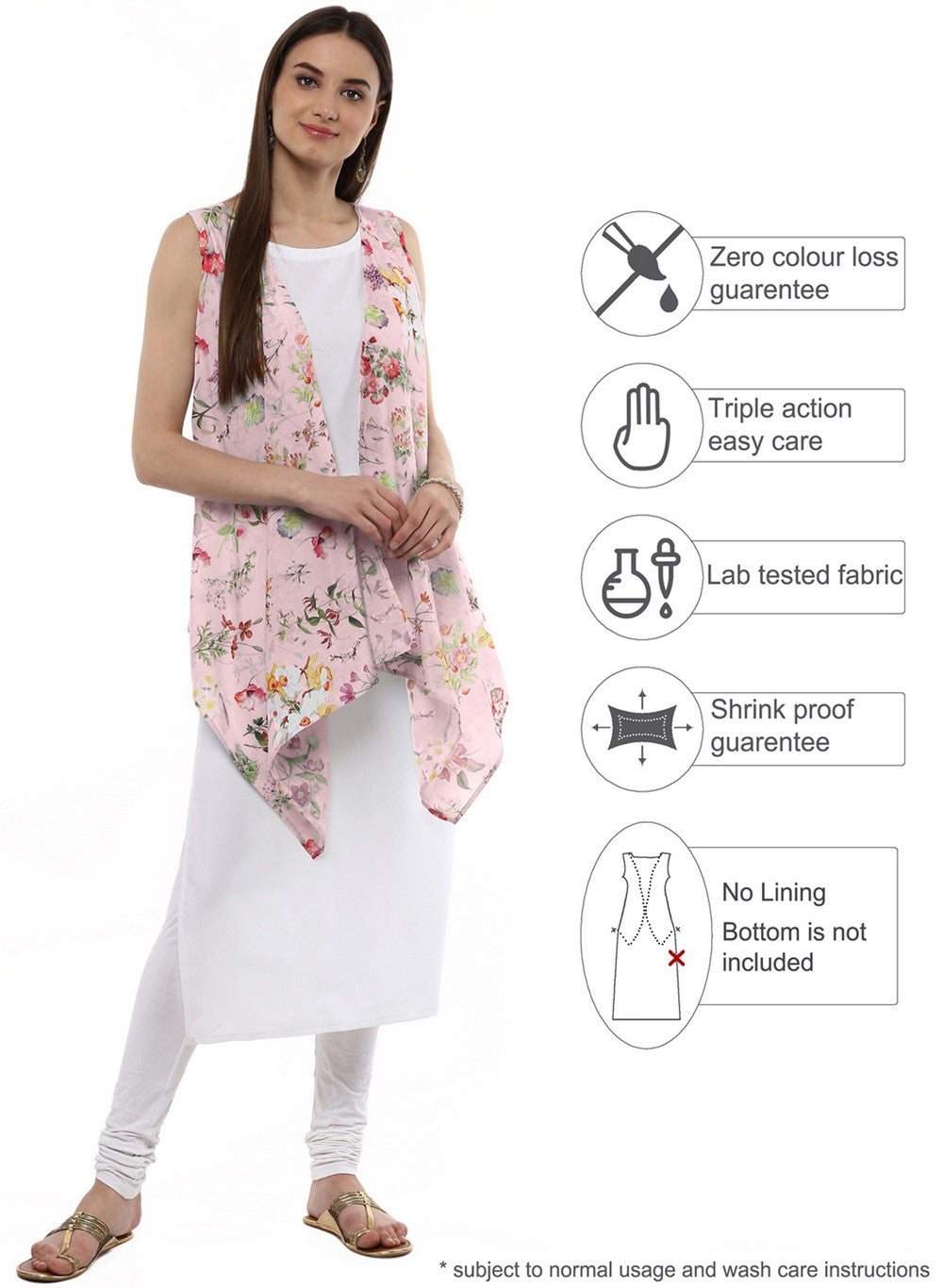 Floral Scarf Cape Kurta | Latest Indian Kurta for Women Online