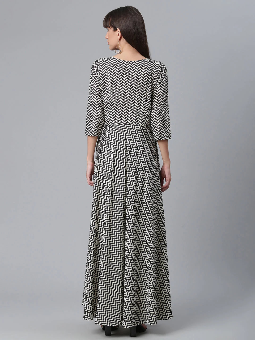 Black Digital Print Indian Kurta | Designer Indian Kurtis Online