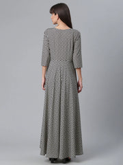 Black Digital Printed Kurta-AHKUCRDPFP-876