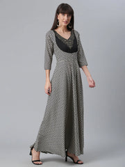 Black Digital Printed Kurta-AHKUCRDPFP-876