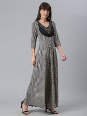 Black Digital Printed Kurta-AHKUCRDPFP-876
