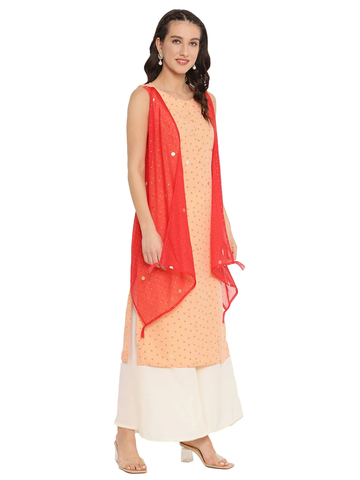 Printed Kurta with Shrug - Stylish Indian Kurta for Women