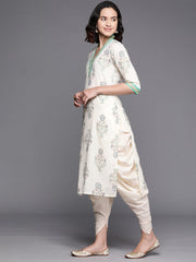 Floral Printed Regular Pure Cotton Kurta With Dhoti Pants-AHKUDO-COMBO-717