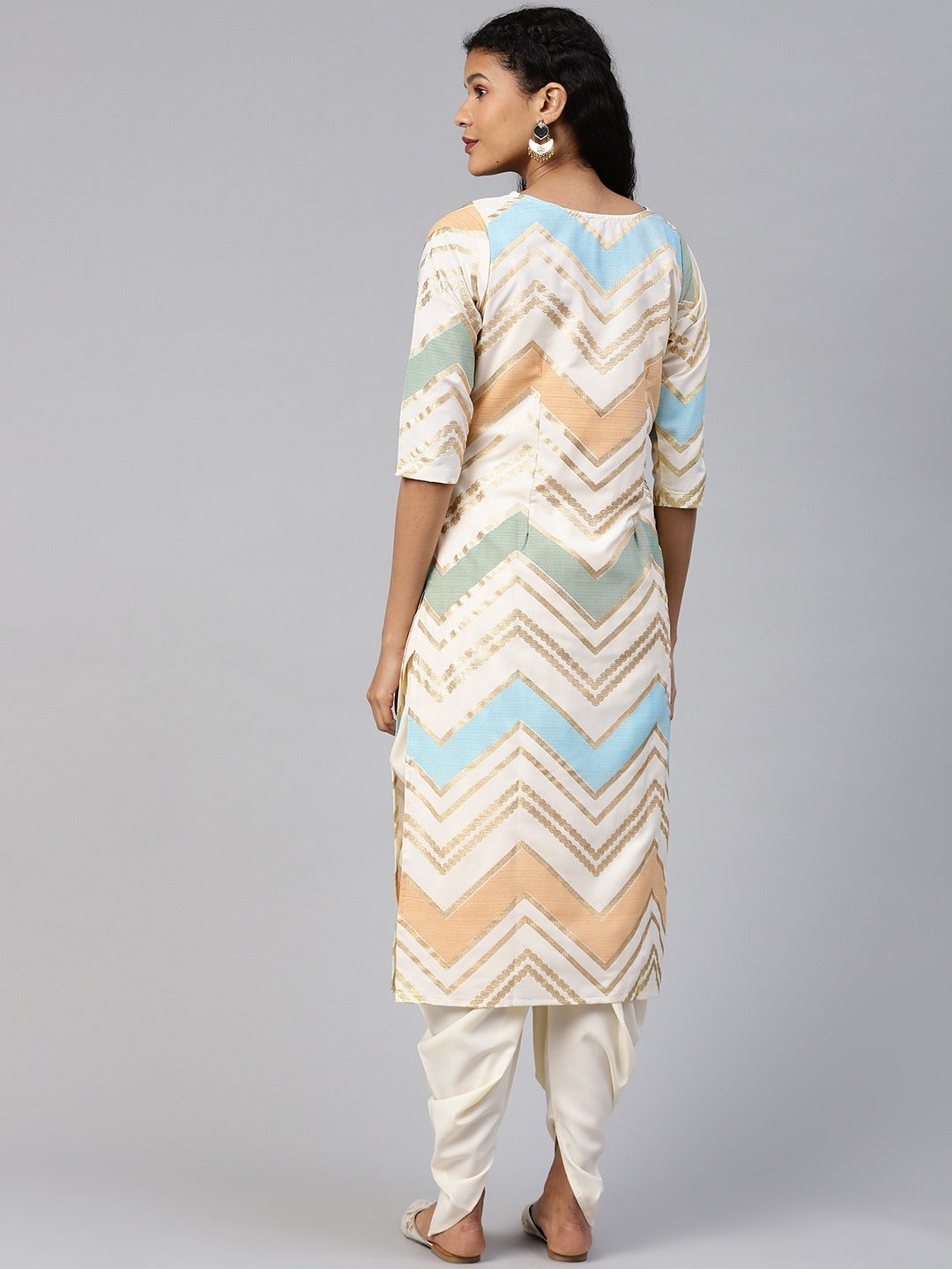 Printed Long & Short Kurta with Pant | Women's Kurta Sets