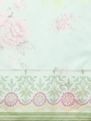 Lime Green & Blue Solid Angrakha Kurta Dress With Printed Dupatta-AHKUDU-COMBO-305