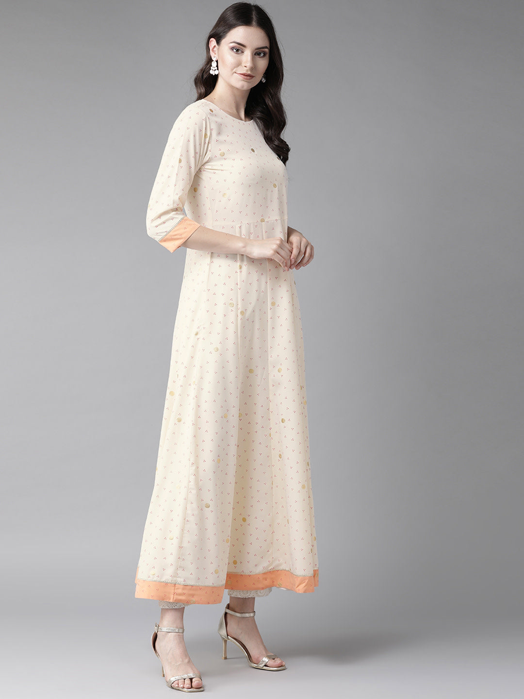 Mustard Printed Kurta Set: Stylish Indian Kurta for Women