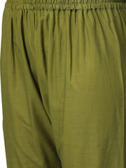 Green Shimmer Cotton Kurta Gharara with Dupatta Set-AHKUDUGH-Combo-101