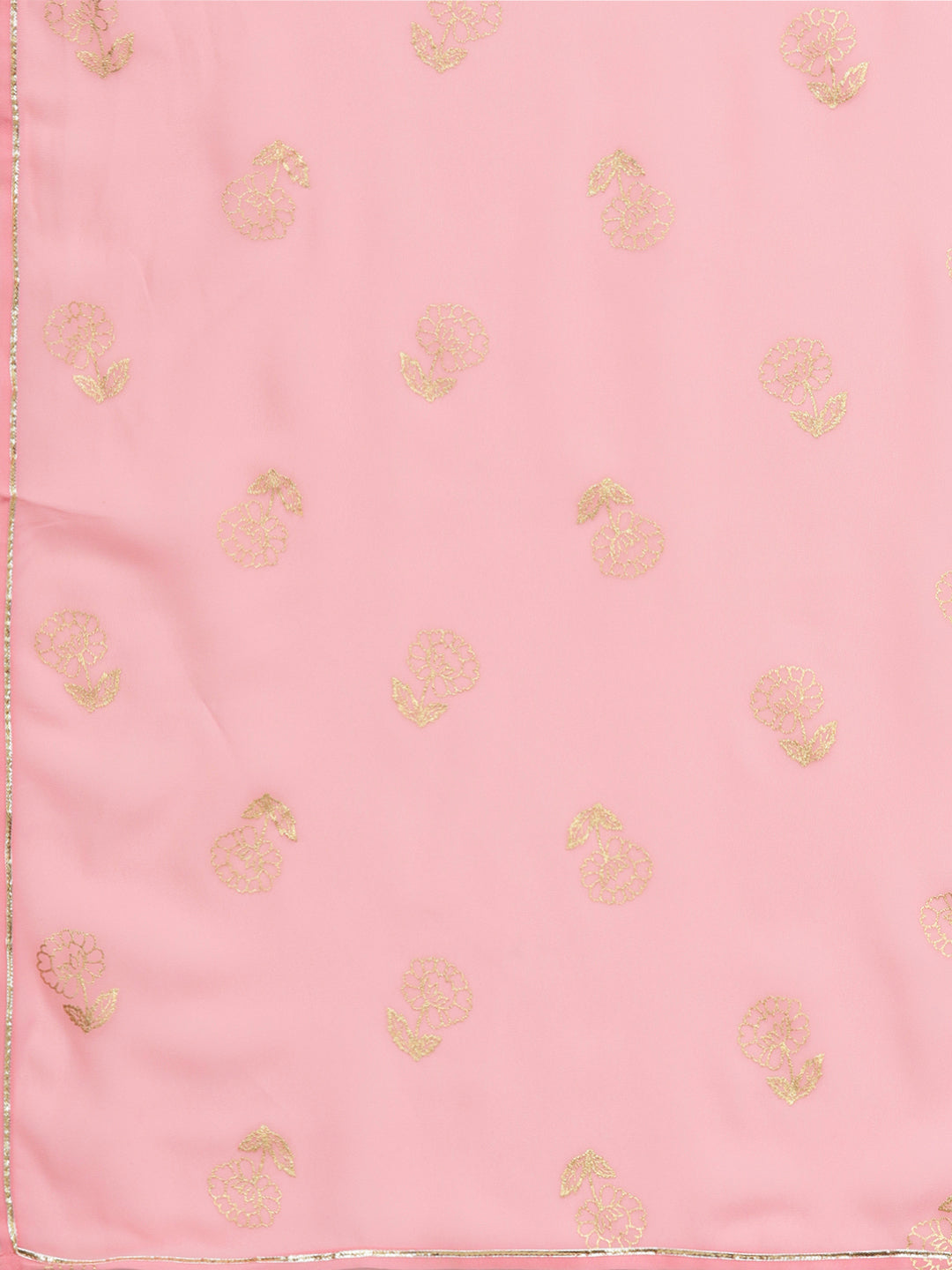Yellow & Pink Printed Kurta and Palazzo Set with Dupatta