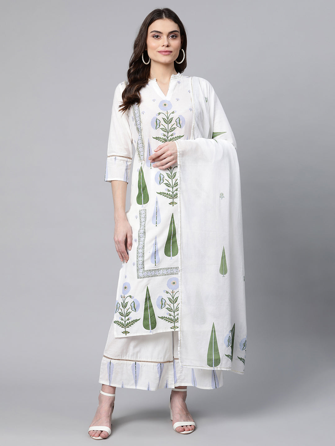 Yellow Cotton Kurta Palazzo Set | Stylish Women's Outfit